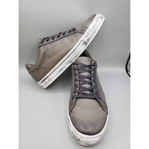 Thursday Boot Co. Premier Low Top Distressed Grey Leather Shoes Mens Size 10